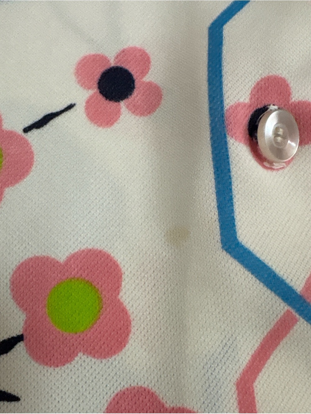 VTG 70s Funky Collared Shirt with Butterfly and Flower Print - Picture 7 of 7